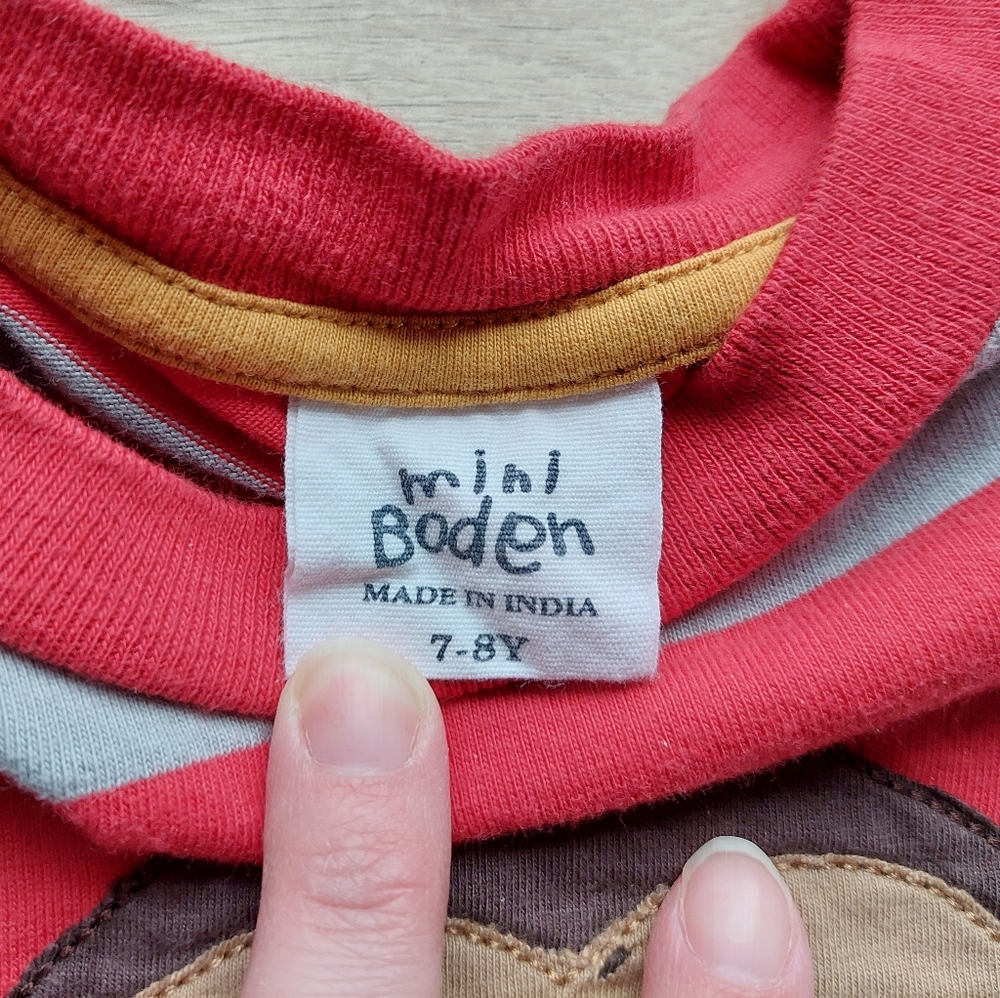 Mini Boden monkey 🐒 tee 7-8 years - Picture 6 of 16